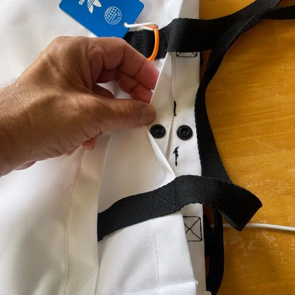 Adidas Originals White and Orange Tote Bag - Picture 5 of 13